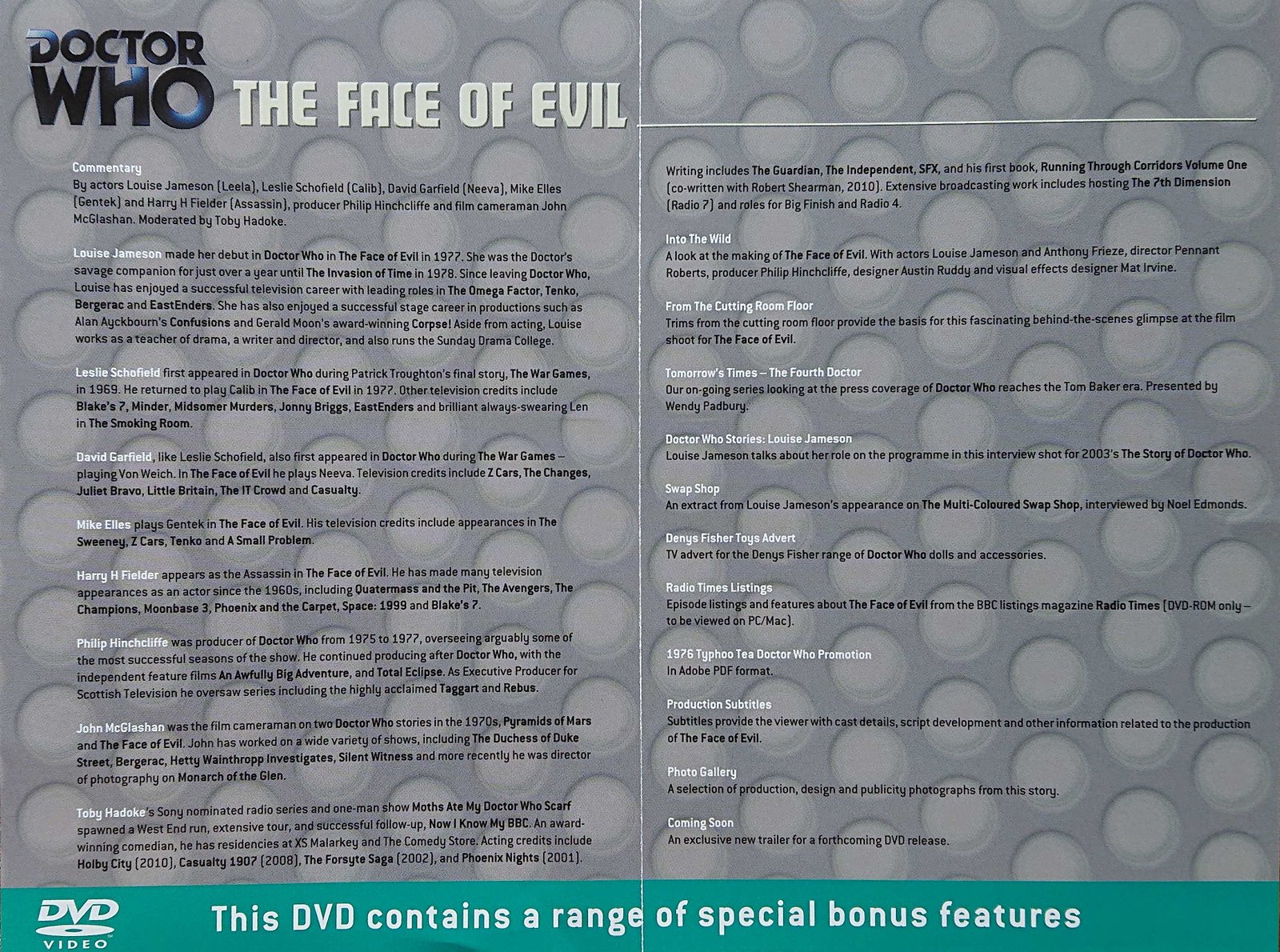 Inserts from BBCDVD 3379